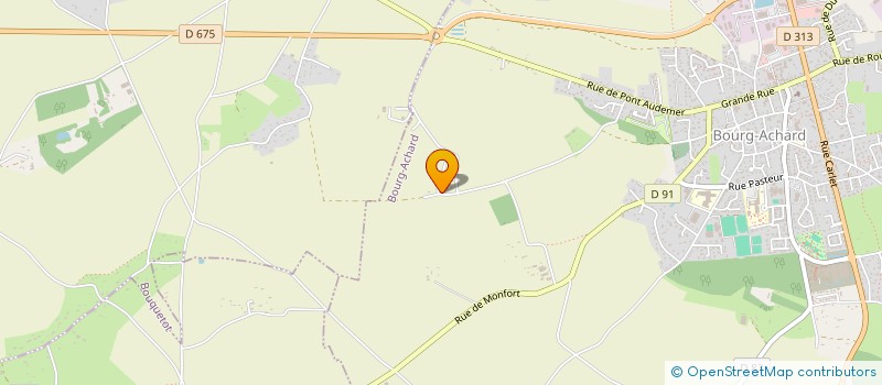 localisation de l'entreprise 207 GRANDE RUE  BOURG-ACHARD