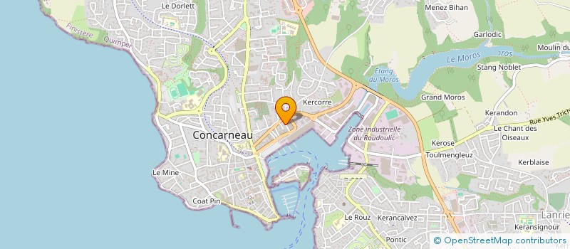 localisation de l'entreprise 20COM20 à CONCARNEAU