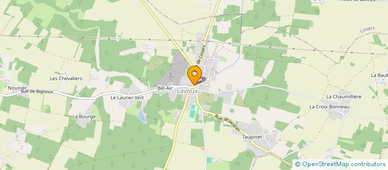 localisation de l'entreprise 20H12  LAVOUX