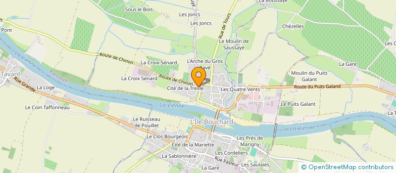 localisation de l'entreprise 21 A 25 RUE DES MESANGES  L'ILE-BOUCHARD