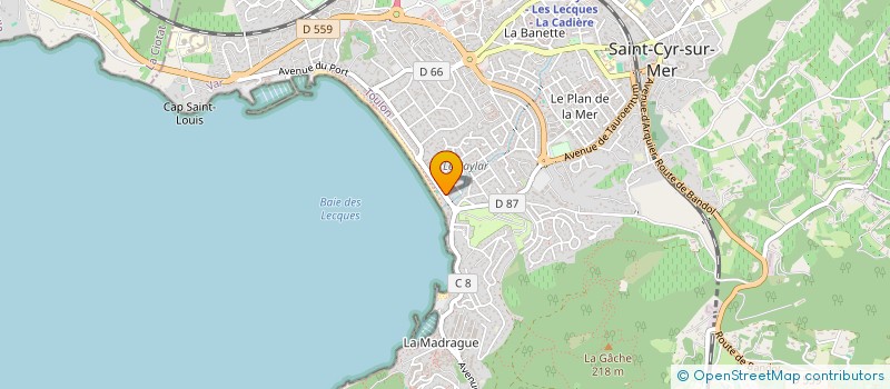 localisation de l'entreprise 21 BOULEVARD DE LA PLAGE à SAINT-CYR-SUR-MER