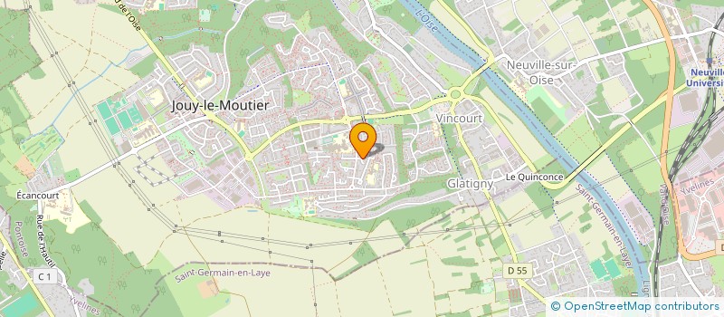 localisation de l'entreprise 21 REPORT  JOUY-LE-MOUTIER