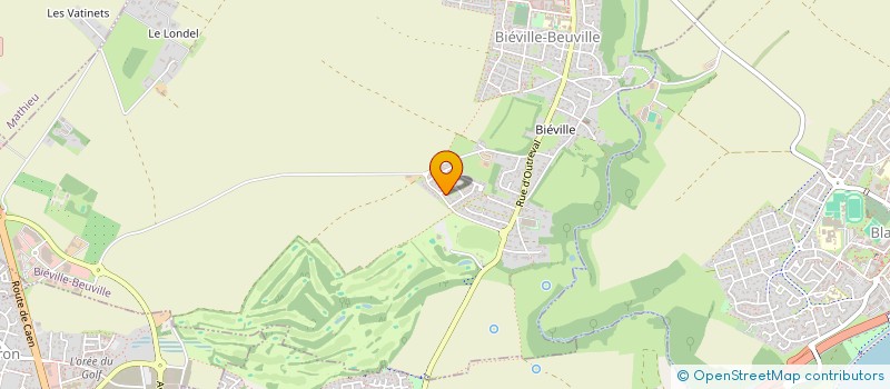 localisation de l'entreprise 21 RUE BASSE  BIEVILLE-BEUVILLE