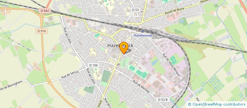 localisation de l'entreprise 21 RUE DE VERDUN  HAZEBROUCK