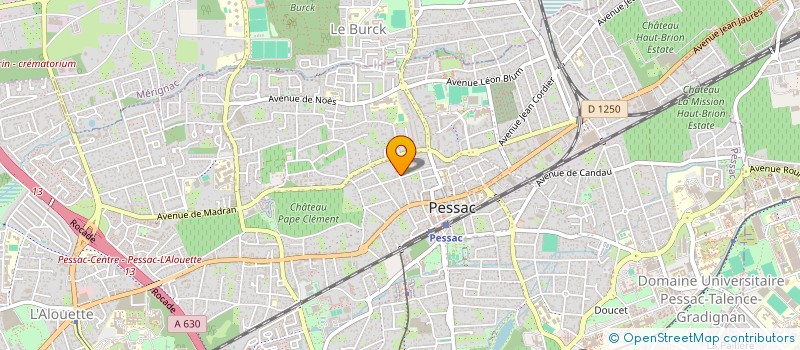 localisation de l'entreprise 21 RUE FRERE  PESSAC