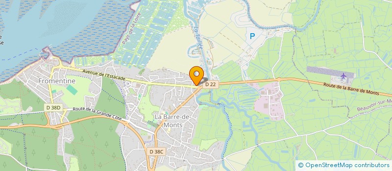 localisation de l'entreprise 211 AVENUE  LA BARRE-DE-MONTS