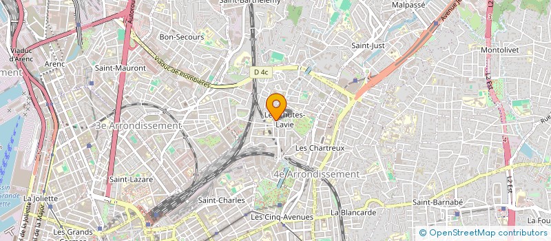localisation de l'entreprise 211 ORGANISATION  MARSEILLE 4EME