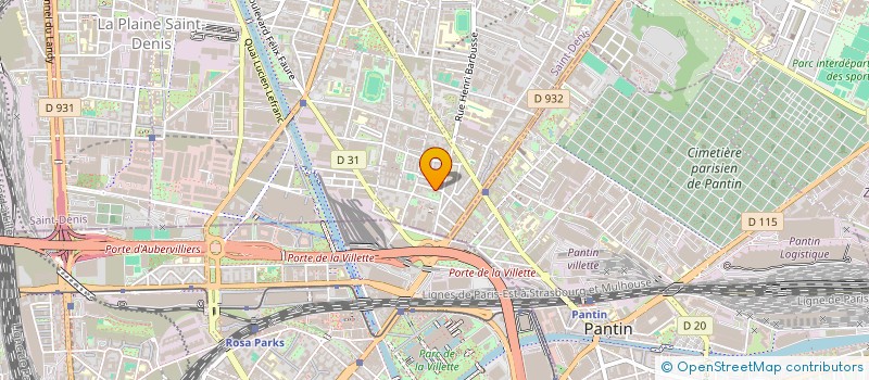 localisation de l'entreprise 2124 DESIGN  AUBERVILLIERS