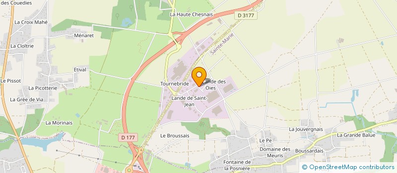 localisation de l'entreprise 216 AUTOMOBILE  BAIN-DE-BRETAGNE