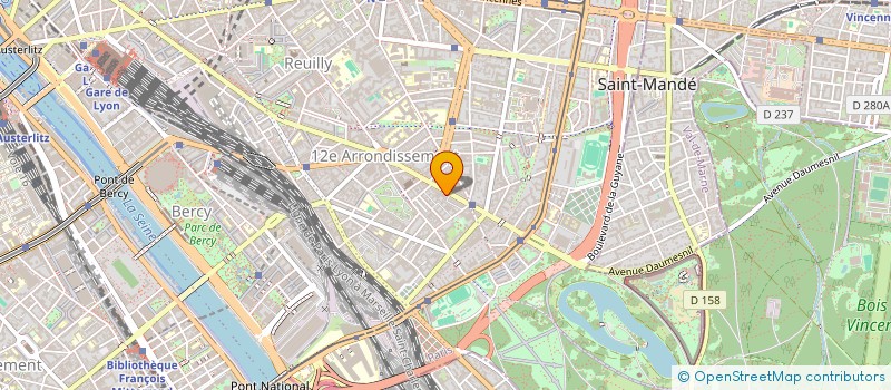 localisation de l'entreprise 216 DAUMESNIL  PARIS