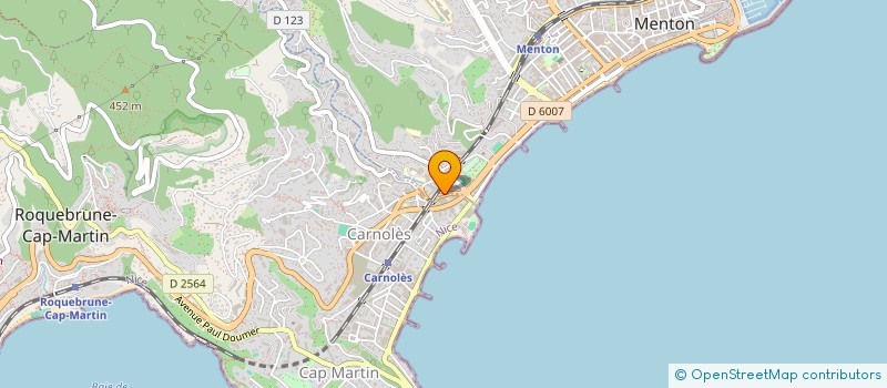 localisation de l'entreprise 216 MOBILIER  MENTON