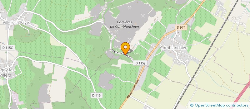 localisation de l'entreprise 2170 à VILLERS-LA-FAYE