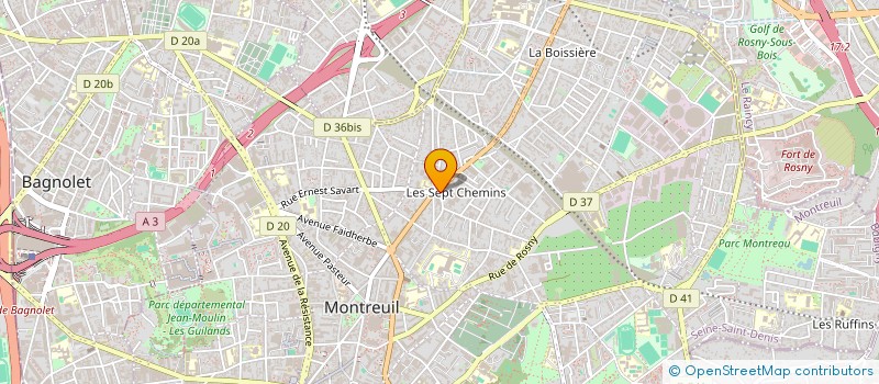 localisation de l'entreprise 21EME VIBRATION à MONTREUIL