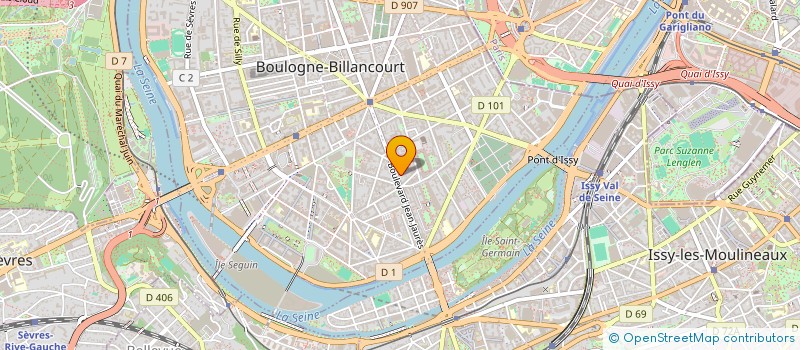 localisation de l'entreprise 21JUIN DESIGN à BOULOGNE-BILLANCOURT