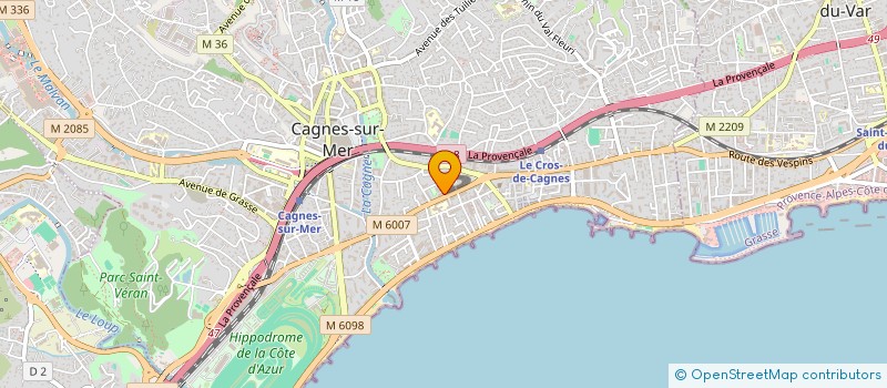 localisation de l'entreprise 22 AVENUE  CAGNES-SUR-MER