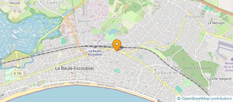 localisation de l'entreprise 22 AVENUE DU BOIS D'AMOUR  LA BAULE-ESCOUBLAC