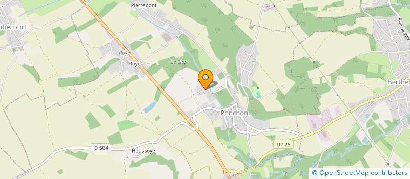 localisation de l'entreprise 22 AVRIL  PONCHON