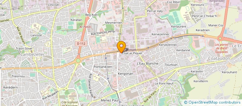 localisation de l'entreprise 22 COURTAGE AUTO à BREST