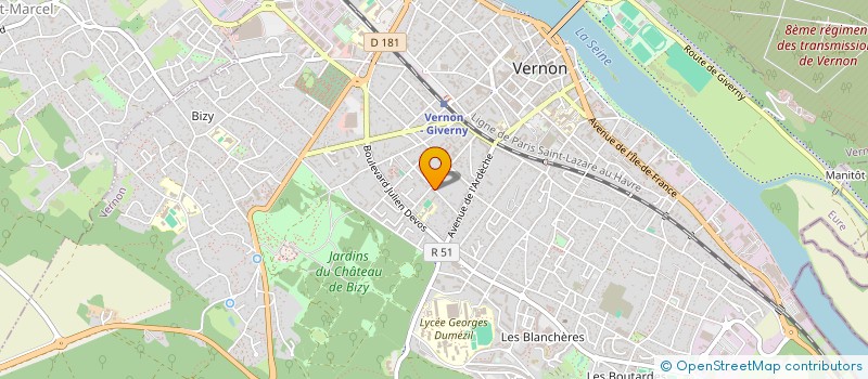 localisation de l'entreprise 22 EMILE STEINER  VERNON