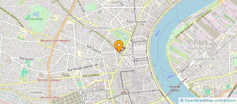 localisation de l'entreprise 22 FONDAUDEGE  BORDEAUX