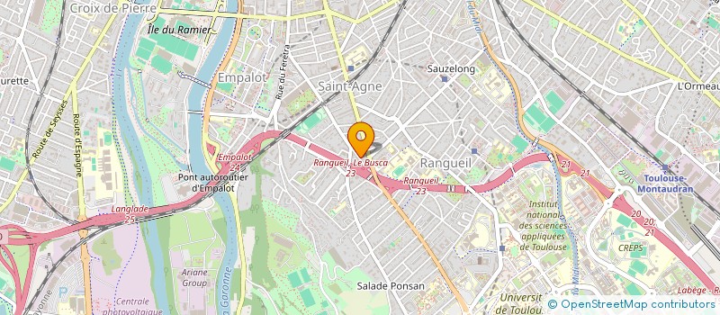 localisation de l'entreprise 22 IMPASSE SAINT ROCH à TOULOUSE
