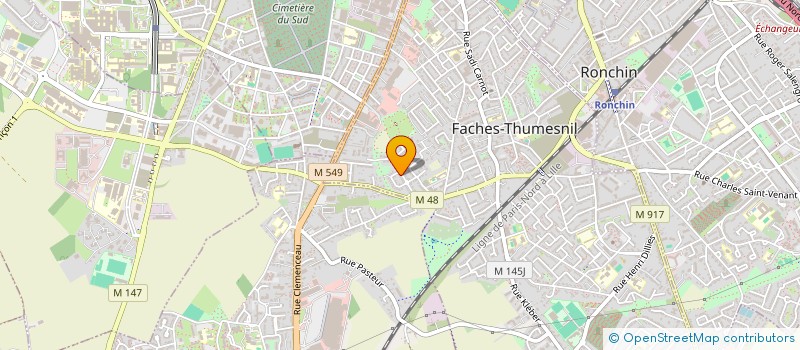 localisation de l'entreprise 22 LA PLAGE  FACHES-THUMESNIL