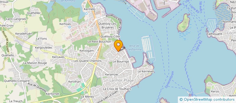 localisation de l'entreprise 22 LES CANONNIERS  LARMOR-PLAGE