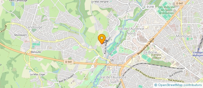 localisation de l'entreprise 22 ON AIR PRODUCTION à LIMOGES