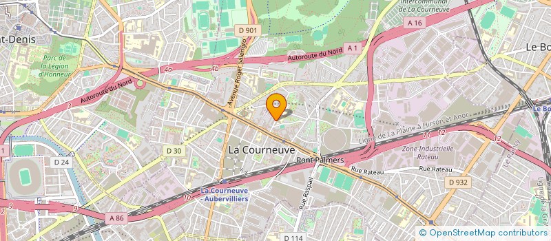 localisation de l'entreprise 22 PRESTIGE à LA COURNEUVE