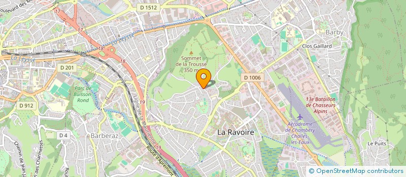 localisation de l'entreprise 22 ROUTE DE CHALLES  LA RAVOIRE