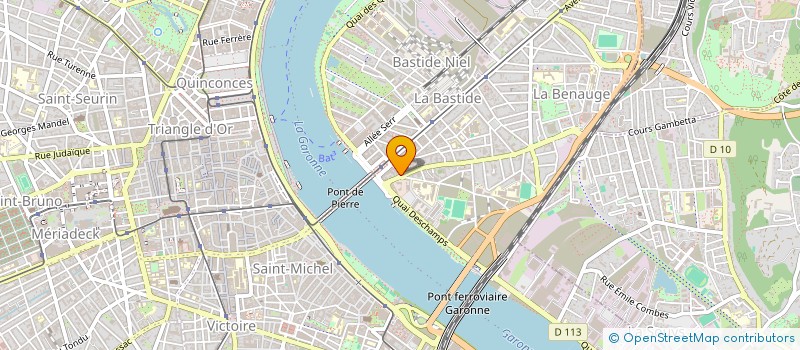 localisation de l'entreprise 22 RUE DE LA BENAUGE à BORDEAUX