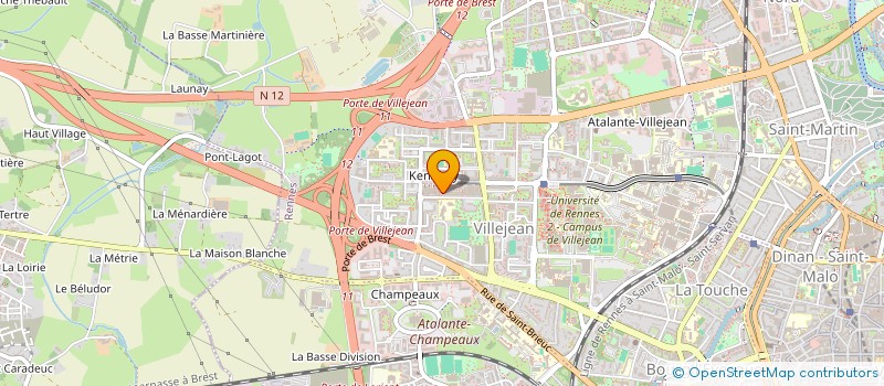 localisation de l'entreprise 22 RUE DU BOURBONNAIS  RENNES
