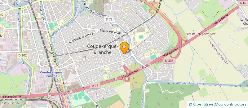 localisation de l'entreprise 22 RUE DU MAINE  COUDEKERQUE-BRANCHE