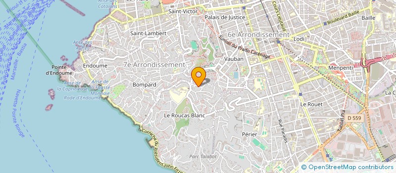 localisation de l'entreprise 22 RUE DU TERRAIL à MARSEILLE