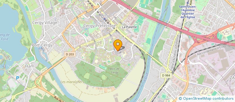 localisation de l'entreprise 221 TH BARBER-STREET  CERGY