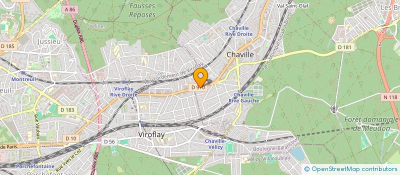 localisation de l'entreprise 2237 AVENUE ROGER SALENGRO 92 CHAVILLE à CHAVILLE