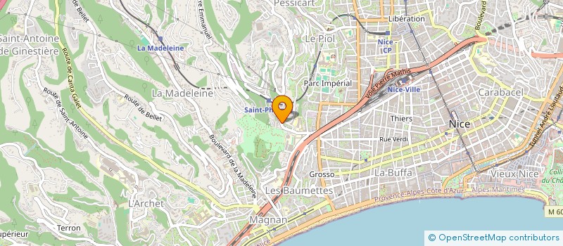 localisation de l'entreprise 224 TERRON à NICE
