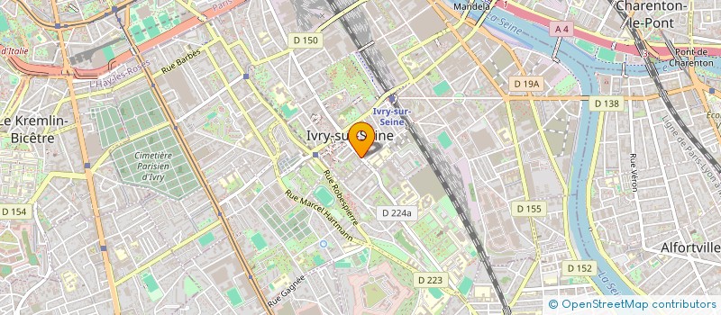 localisation de l'entreprise 225 RECORD à IVRY-SUR-SEINE