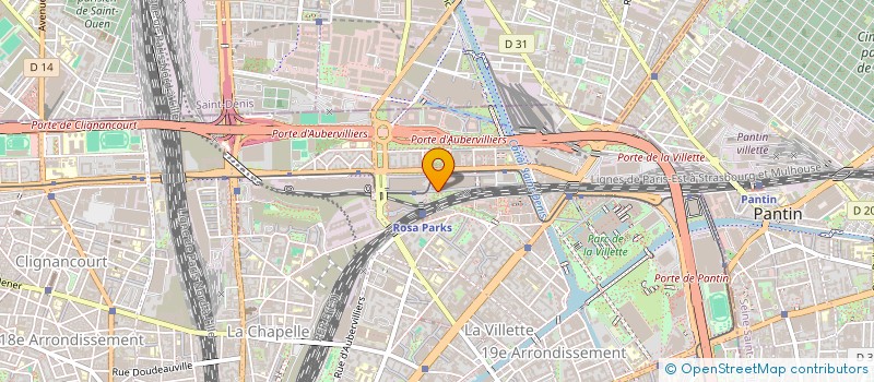 localisation de l'entreprise 22B  PARIS