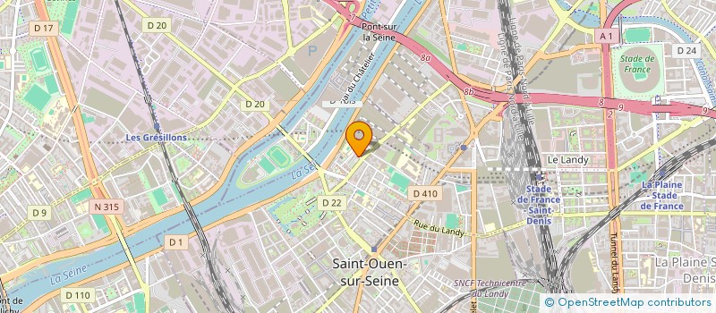 localisation de l'entreprise 22RCH à SAINT-OUEN-SUR-SEINE