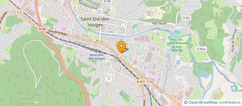 localisation de l'entreprise 23-10  SAINT DIE DES VOSGES