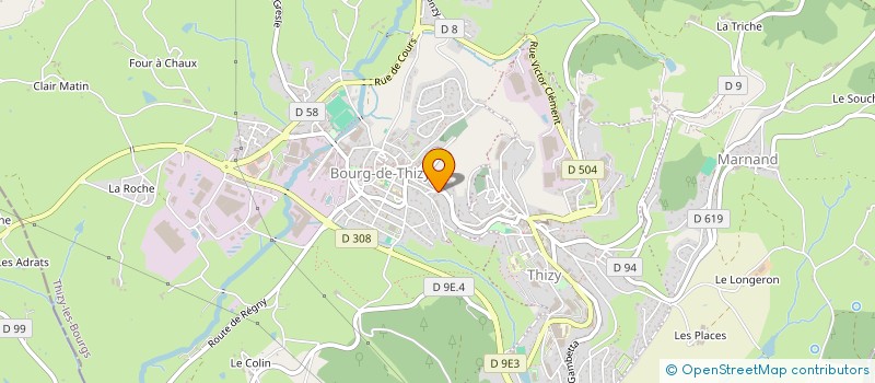 localisation de l'entreprise 23.23  THIZY-LES-BOURGS