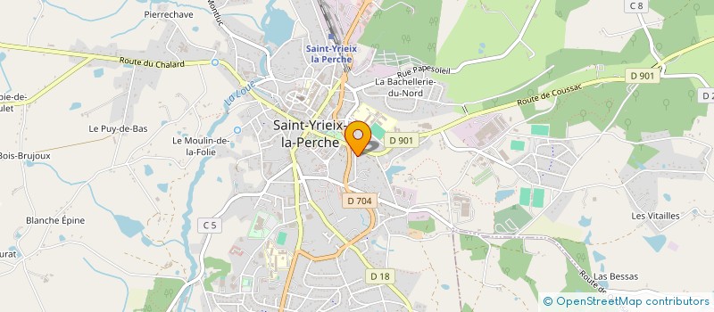 localisation de l'entreprise 23 à SAINT-YRIEIX-LA-PERCHE