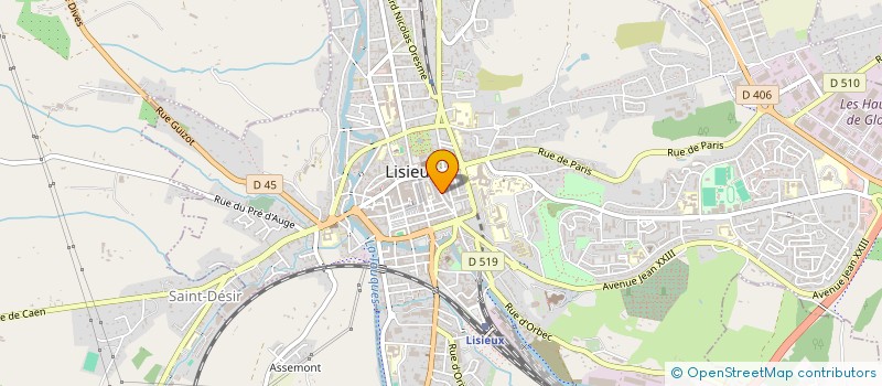 localisation de l'entreprise 23 AVENUE VICTOR HUGO  LISIEUX