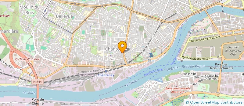 localisation de l'entreprise 23 DEGRE à NANTES