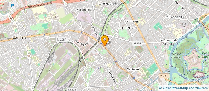 localisation de l'entreprise 23 RUE CHANZY à LAMBERSART