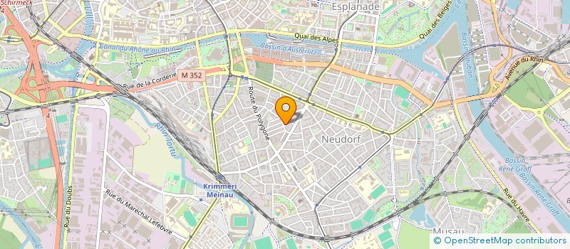 localisation de l'entreprise 23 RUE DE THANN à STRASBOURG