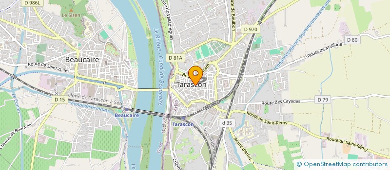 localisation de l'entreprise 23 RUE PROUD'HON  TARASCON