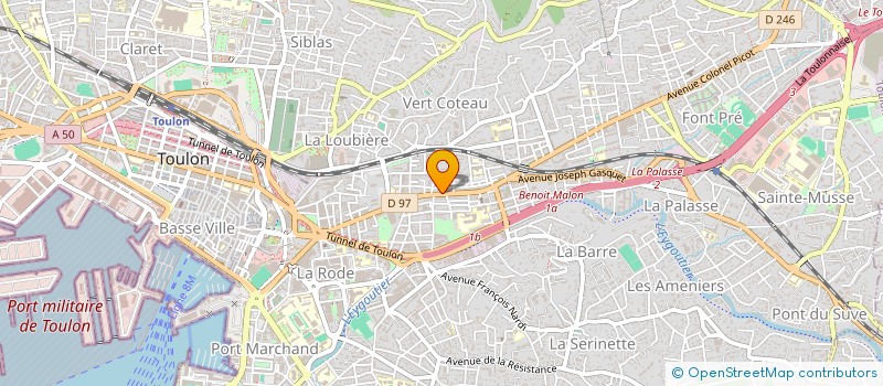localisation de l'entreprise 23 STREET COIFFURE  TOULON