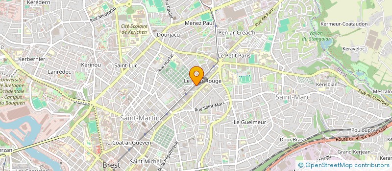 localisation de l'entreprise 231 JJ  BREST